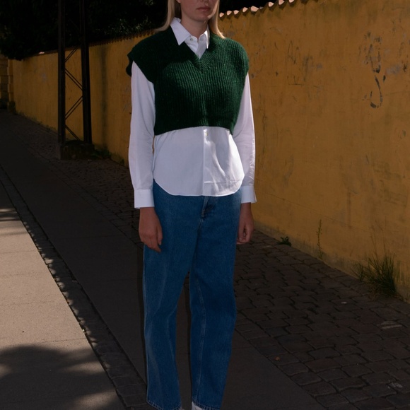 Cristaseya wool/cashmere Vest NEW - Picture 2 of 3